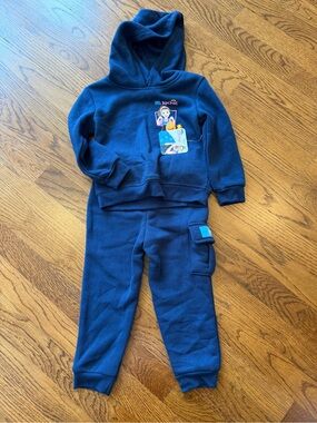 Ms Rachel Navy Kids Hoodie & Jogger Set 2T